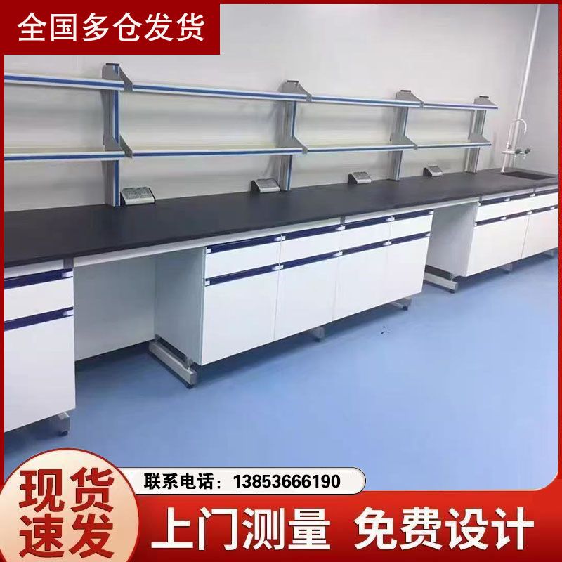 山東實驗臺廠家鋼木實驗室家具通風柜試驗臺